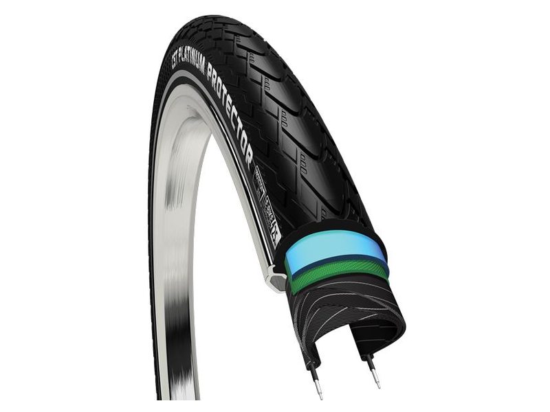 Bub 28x1 3/8 37-622 Refl E-Bike Ready Cst Platinum Protector Zwart (50km/H)