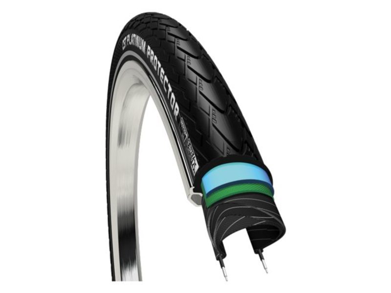 Bub 28x1 5/8x1 1/2 40-622 Refl Cst Platinum Protector Zwart (50km/H) E-